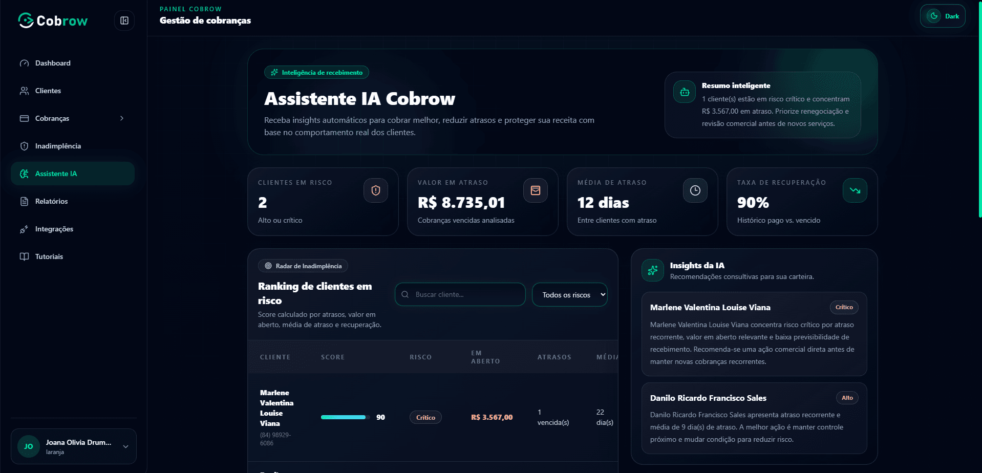Assistente IA Cobrow